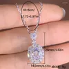 Anhänger Halsketten Design Hochzeit Halskette Für Braut 2023 Moderne Hals Zubehör Silber Farbe Brilliant CZ Damen Mode Schmuck