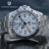 Armbanduhren PAGANI Design Herren Automatische Mechanische Uhren GMT Uhr 42mm Saphir Edelstahl Wasserdichte Uhr Reloj Hombre 231109