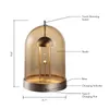 Bordslampor Lyxig Simple Creative Lamp 4000mAh Uppladdningsbar 4 -nivå Touch Dimning Cordless 3000K LED -säng sida