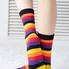 Women Socks 2023 Fashion Funny Stripe Toe Five Fingers Casual Soft With Toes Colorful Drop