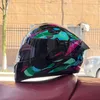 Casques de cyclisme Hommes Moto Casque Femmes Full Face Chaud Hiver Moto Moto Scooter Moto 231109