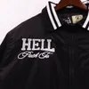 Hoodie Hellstar Pants HELLSTAR Path to Paradise Bomber Jacket Top Quality Woven Lining Cotton