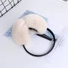 Ear Muffs Natural 100% Rex Rabbit Fur Earmuff Women's Autumn and Winter Warm Earmuffs Ear Cover Ear Warmer Ear Muffs Winter Leather Band 231109