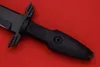 Тактический нож выживания N690, черное титановое покрытие, острое лезвие, уличные ножи с фиксированным лезвием и Kydex