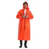 Imperméables de protection imperméable à capuche longue tempête de pluie adulte réfléchissant de haute qualité voyage imperméable Portable Regenjas équipement de pluie