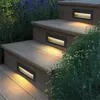 Lampa ścienna 210x60x55mm LED aluminiowe schody schodowe zagłębione kroku ścieżka narożna Lampy na zewnątrz wodoodporne AC85-265V
