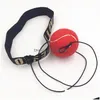 Punching Balls Fight Equipo de pelota de boxeo con diadema para entrenamiento de velocidad refleja Red Drop Delivery Deportes al aire libre Suministros de fitness Dhdlg