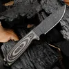 New Arrival H2371 Survival Straight Knife 1095 High Carbon Steel Drop Point Blade Full Tang G10 Handle Outdoor Camping Hunting Fixed Blade Knives with Kydex