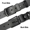 Inne modne akcesoria Maikun Men S Vintage Casual Belt Black Pin Bluckle Student Wszechstronna skóra szeroka 231110