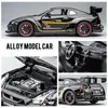 طائرة Modle 1 32 Nissan Skyline Ares Gtr R34 R35 Diecasts Toy Metal Metal Car Model High Simulation Collection Collection Kids 231109