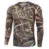 Men's T-Shirts Summer Quick-drying Camouflage T-shirts Breathable Long-sleeved Military Clothes Outdoor Hunting Hiking Camping Climbing Shirts 231110