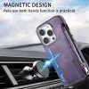 Magnetische Rits Portemonnee Leren Case Voor iPhone 15 14 Pro Max 13 12 Voor Magsafe Draadloos Opladen Telefoonhoesjes RFID Blokkerende Kaartsleuf Houder Portemonnee Tas Cover