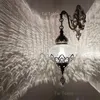 Wall Lamps European Personality Retro Exotic Restaurant El Bar Cafe Decoration Turkish Hollow Ice Crack Lamp LX102212