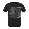 Phillip Plain Men Designer PP Skull Diamond Cotton T Shirt Shirt Shirt Dollar Brown Bear Brand Tee O-Neck Hight Quisns Tirt Tops PP2588