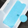 Bath Mats Non Slip Bathtub Mat Shower Extra Long For Tub With Big Suction Cups And Drain Holes Machine Washable