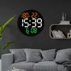 Wall Clocks 10 Inches Digital Clock Indoor Temperature Humidity For Home