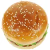 Party Decoration Simulated Hamburger Model Cake Burgers Prop Fake Bread Display Props Food Scene Layout Baby