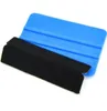 Auto Styling Vinyl Carbon Fiber Window Ice Remover Cleaning Brush Wash Car Scraper With Felt Squeegee Tool Film Wrapping Accessories 431Q