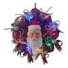 Fleurs décoratives 2023 Navidad noël nain Wizardes porte suspendus poupée sans visage décoration couronne bricolage fleur