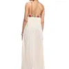 Casual Dresses Inspired Summer Dresses Strapless floral embroidery sexy White maxi Dress long women Dresses hippie chic Vestido Robes