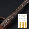1Pcs Removable Guitar Fingerboard Sticker Shell Carving Inlay Decal High Viscosity Without Glue Mark For Electric Acoustic Part
