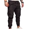 Men's Pants Dropshipping!New Fashion Men Jogger Pants Casual Solid Color Poets Waist Dstring Ankle Tied Skinny Cargo Pants Size XS4XL Z0410