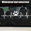 Nieuwe Hond Poot Hartslag Auto Sticker Leuke Dierenvoetafdruk Auto Body Decal Body Scratch Cover Stickers Muur Laptop Decoratie