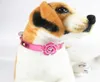 Luxury Diamante Flower Bling Dog Collar Lead Soft Leather Justerbar valpkatt Krage Harness7317928