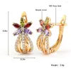 Серьги с грибами Vintage Natural Circon Crystal Classic Multycolor Curging Sergring Jewelry Accessory для женщин украшения