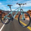 Cykelpedaler 26 tums mountainbike dubbel skivbromscykel stötdämpning hög kolstål variabel hastighet unisex stil cykel m230410
