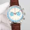 Chronograph męskie zegarki zegarek z mechanizmem mechanicznym 41mm okrągła ramka moda biznesowe zegarki na rękę Montre De Luxe zegarek dla mężczyzn