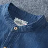 Casual shirts voor heren plus size L-5XL 6xl 7xl 8xl 100% denim katoenen shirt voor heren korte mouwen zomerstijl mode casual kleding 230408