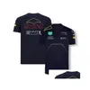 T-shirts pour hommes F1 Racing Modèle Vêtements Tide Brand Team Perez Cardigan Chemise Polyester Séchage rapide Moto Riding Suit avec le Sa Drop Deliver Dhpu8