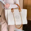 럭셔리 패션 여성의 클래식 캔버스 비치 가방 대용량 소형 체인 팩 큰 핸드백 55W0 디자이너 핸드백 온라인 판매