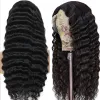 250 densidade hd renda solta onda profunda peruca frontal 40 Polegada sem cola 13x4 encaracolado frente do laço perucas de cabelo humano para mulheres preto/loiro/vermelho peruca sintética cosplay