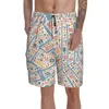 Men's Shorts Amsterdam City Map Sports Beach AmsterdamMen's