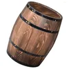 Trädgårdsdekorationer Whisky Barrel Planter Po Prop Trädekorativ öldekoration Landskap Drink Floor