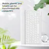 Slim Portable Wireless Mini Tablet-tangentbord för iOS/Windows/Android 9,7-10 tum tabletttelefon ABS-tangentbord med Round KeyCap