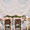 Decorative Flowers 180CM Artificial Cherry Blossom Flower Garland Silk Fake Hanging Vines For Home Wedding Decoration Garden Backdrop Party