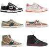 Designer Sneaker 1977 Hommes Femmes Chaussures Baskets En Caoutchouc Broderie Entraîneur Web Stripe Stretch Coton Bas Baskets En Toile