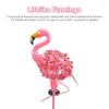 Flamingo Solar Lights Outdoor Garden Metal Pathway Shack مع LED IP55 Pink Pink