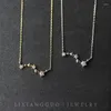 Kedjor Beidou Seven Star S925 Sterling Silver Utsökta halsband japanska och koreanska krage kedja flickvän gåva