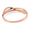 Braccialetto Arrivo 316 Acciaio Inossidabile Oro Rosa Cristalli Primavera Bracciali Gioielli Senza Nichel Per Le Donne Regalo Amante Braccialetto