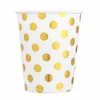 Gobelets en papier jetables de 100 ml, 250 pièces/paquet, tasse à café, thé, lait, accessoires pour boire, fournitures de fête, logo personnalisé