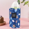 Flaskvärmare sterilisatorer# USB Baby Nursing Bottle Heater Multianching Feeding Bottle Warmer Väska Utomhus Vintermjölktermostat Värmeväska för hemresor 231109