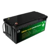 NOUVEAU 12V 200AH 50AH 24V 100AH Lifepo4 Batterie Pack Lithium Fer Phosphate Batteri Intégré BMS Solaire Moto Véhicule Électrique