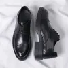 Geklede schoenen heren brogue hoogte verhoogde nette schoenen heren pak verhogende schoenen oxford onzichtbare hak 4/7/9 cm platform bruiloft herenschoenen 231110