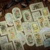 Yoofun 50pcs/pack Vintage Aesthetic Collage Junk Journal Decorative Material Papers Flowers Butterflies Plants Scrapbooking Diy