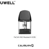 Uwell Caliburn A2 Pod 카트리지 상단 충전물 2ml e- 주스 용량 가시적 e- 액체 창이 fecrai un2 meshed-h 0.9ohm 코일 vape e-cigarette 4pcs/pack authentic