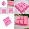 Cake Tools 6 Cavities Handmade Rec Square Sile Soap Mold Chocolate Mod Decorating Fondant Molds Drop Delivery Home Garden Kitchen Di Dhgiu